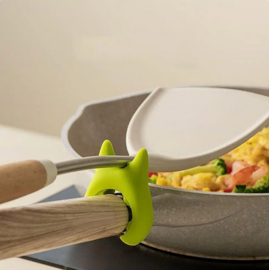 Silicone Spatula Holder/Anti-Overflow Clip